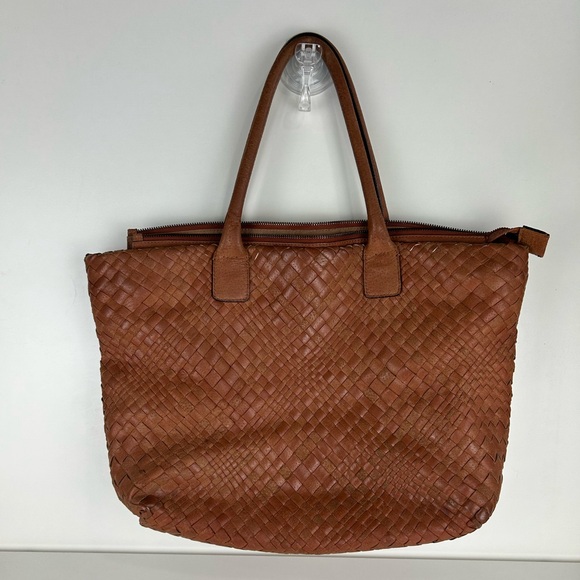 FALOR Handbags - FALOR FRIENZE ITALIAN HANDWOVEN LEATHER WEAVE PURSE